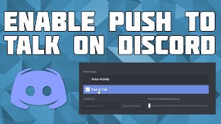 on discord how do you use push to talk for mac